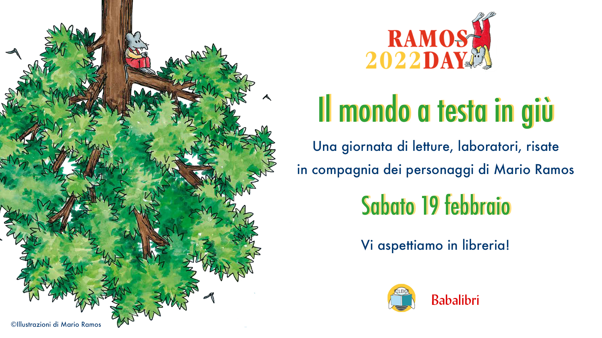 Sab 19/2 Ramos Day 2022! Per bimbi 3-6 anni