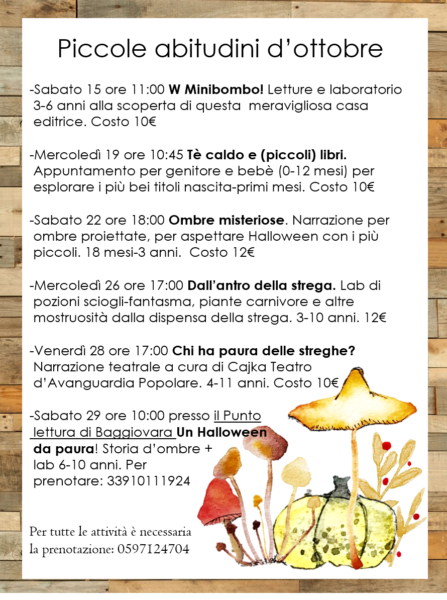 Calendario ottobre