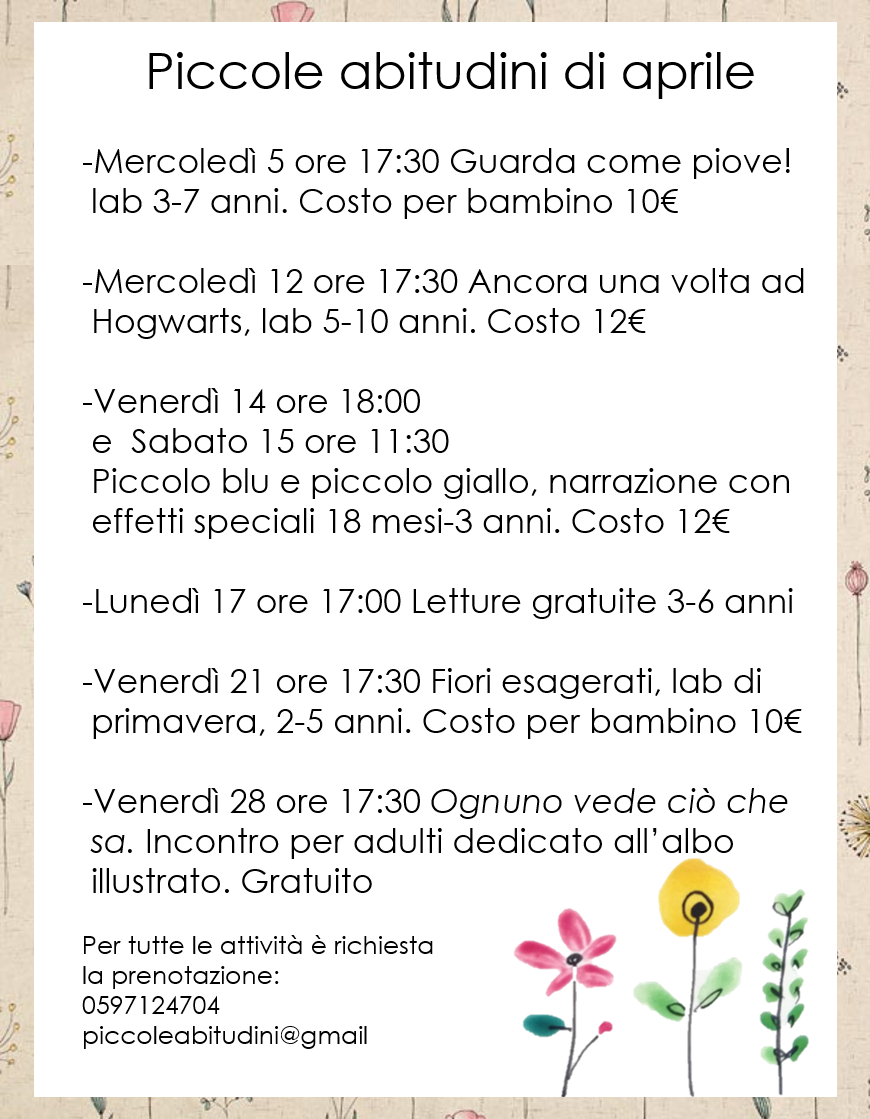 Calendario aprile