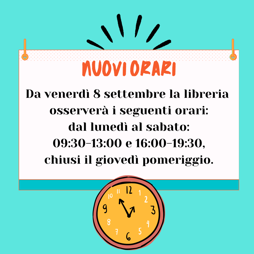 Nuovi orari in libreria!